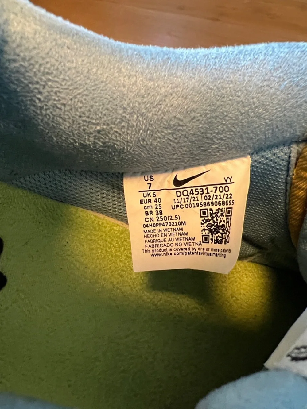 Nike Sun Club Women's Multicolor Pastel Low-Top Sneakers - Picture 2 of 6